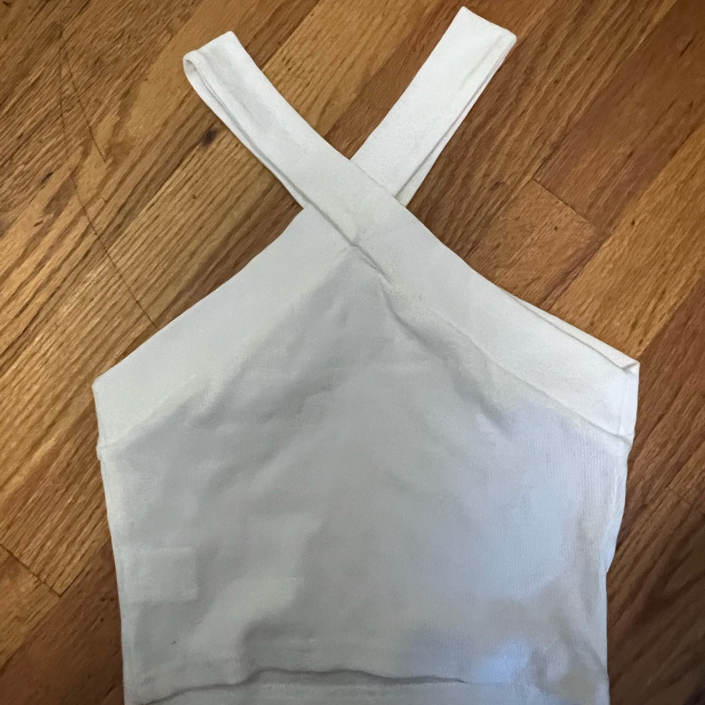 Crossed crop top